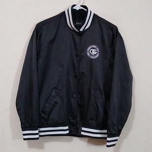 Obey Button-Down Jacket - Black/White - Small